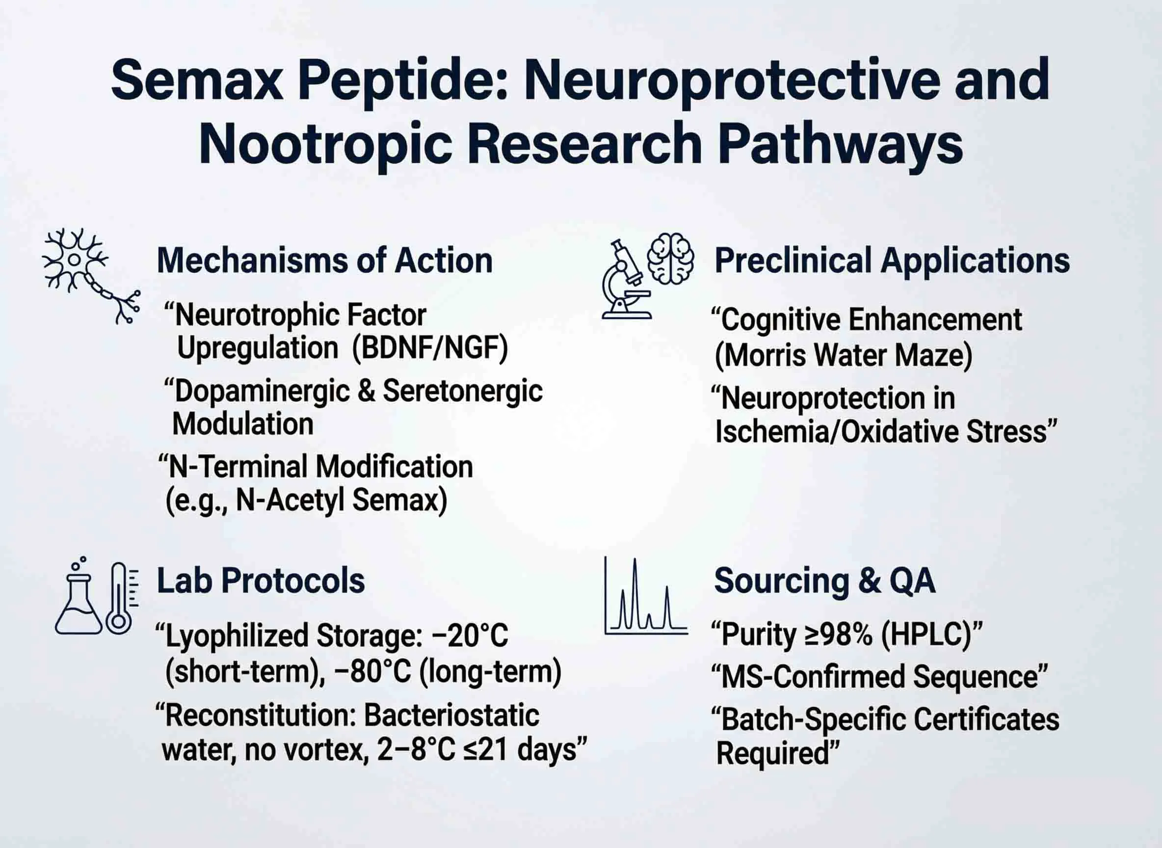 Semax Peptide: Neuroprotective & Nootropic Research Pathways